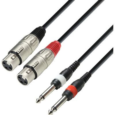 Adam Hall Cables K3 TFP 0100 - Câble 2 embases XLR sur 2 connecteurs - Câbles jumeaux - Publicité Adam Hall Cables K3 TFP 0100 - Câble 2 embases XLR sur 2 connecteurs - Câbles jumeaux - Publicité