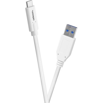 celexon Câble USB-C vers USB-A - USB 3.2 Gen 2x1 0,5m, blanc - Câbles USB - Publicité celexon Câble USB-C vers USB-A - USB 3.2 Gen 2x1 0,5m, blanc - Câbles USB - Publicité