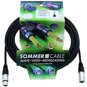 SOMMER CABLE SOMMER SG01-1000-SW XLR m/f 10m - Câbles XLR 3 pol