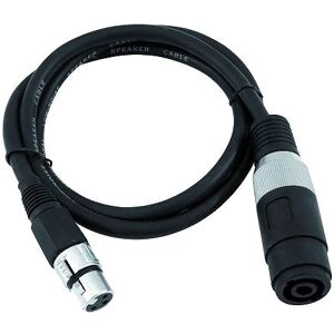 OMNITRONIC Câble adaptateur haut-parleur(F)/XLR(F) 1m bk - Câbles Adaptateurs