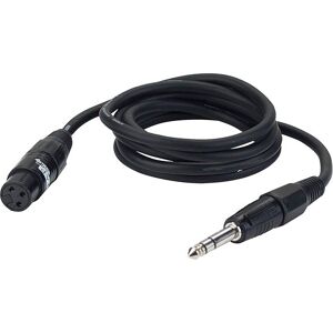 DAP-Audio FL03 - bal. XLR/F 3P to Jack stereo 3 m - Câbles Adaptateurs