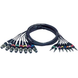 DAP-Audio FL67 - 8 XLR/F 3P to 8 Jack stereo 3 m - Câbles Adaptateurs