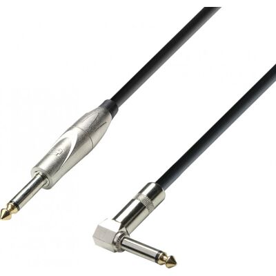Adam Hall Cables 3 STAR IPR 0900 - Câble Instrument Jack 6,35 mm mono vers Jack 6,35 mm mono - Fiches angulaires - Publicité Adam Hall Cables 3 STAR IPR 0900 - Câble Instrument Jack 6,35 mm mono vers Jack 6,35 mm mono - Fiches angulaires - Publicité