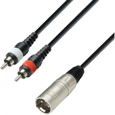 Adam Hall Cables K3 YMCC 0600 - Câble audio connecteur XLR sur 2 - Câbles Y - Publicité Adam Hall Cables K3 YMCC 0600 - Câble audio connecteur XLR sur 2 - Câbles Y - Publicité