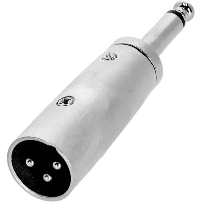Adam Hall Connectors 4 STAR A JM2 XM3 - Adaptateur jack 6,3 mm mono mâle vers XLR mâle - Publicité Adam Hall Connectors 4 STAR A JM2 XM3 - Adaptateur jack 6,3 mm mono mâle vers XLR mâle - Publicité