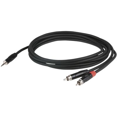 DAP-Audio FLX30 - Mini-jack stéréo vers 2 RCA mâle 6 m - corps de jack encastré - Câbles Adaptateurs - Publicité DAP-Audio FLX30 - Mini-jack stéréo vers 2 RCA mâle 6 m - corps de jack encastré - Câbles Adaptateurs - Publicité