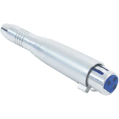 Adaptateur XLR vers Jack 6,3 mm stéréo Omnitronic - Connecteur audio - Publicité Adaptateur XLR vers Jack 6,3 mm stéréo Omnitronic - Connecteur audio - Publicité