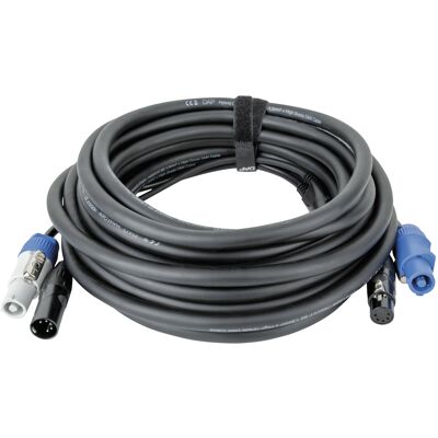 Câble hybride DAP Audio FP21 - Power Pro & XLR 5 broches - DMX / Power - 15 m - Publicité Câble hybride DAP Audio FP21 - Power Pro & XLR 5 broches - DMX / Power - 15 m - Publicité