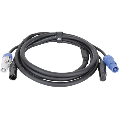 Câble hybride DAP FP21 - Power Pro & XLR 5 broches - DMX / Power - 6 m - Publicité Câble hybride DAP FP21 - Power Pro & XLR 5 broches - DMX / Power - 6 m - Publicité