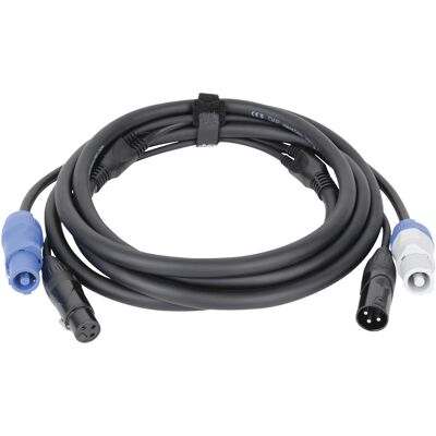 Câble hybride DAP Audio FP20 - Power Pro & XLR 3 broches - DMX / Power 1,5 m - Publicité Câble hybride DAP Audio FP20 - Power Pro & XLR 3 broches - DMX / Power 1,5 m - Publicité
