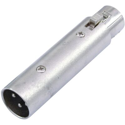 Adaptateur Omnitronic - XLR mâle 3 broches à femelle 5 broches - Pour éclairage DMX - Publicité Adaptateur Omnitronic - XLR mâle 3 broches à femelle 5 broches - Pour éclairage DMX - Publicité