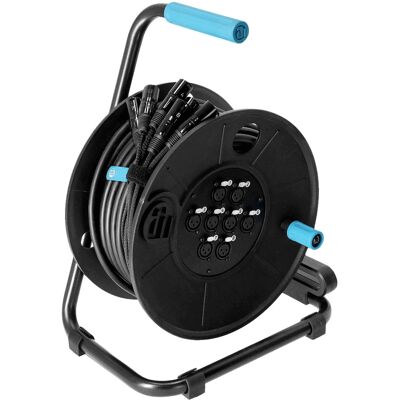 Adam Hall Cables 4 STAR CD 15 MULTICORE 80 - Câble multiconducteur tambour 8 canaux - 15m - Enrouleur de câble - Publicité Adam Hall Cables 4 STAR CD 15 MULTICORE 80 - Câble multiconducteur tambour 8 canaux - 15m - Enrouleur de câble - Publicité