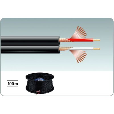 MONACOR AC-102/SW 2x Câble signal - 100m - Noir - Câble audio - Publicité MONACOR AC-102/SW 2x Câble signal - 100m - Noir - Câble audio - Publicité