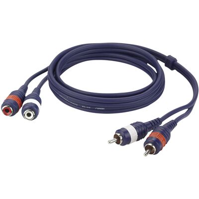 DAP-Audio FL27 - 2 RCA mâle L/R vers 2 RCA femelle L/R 6 m - Câble RCA - Publicité DAP-Audio FL27 - 2 RCA mâle L/R vers 2 RCA femelle L/R 6 m - Câble RCA - Publicité