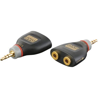 DAP-Audio XGA44 - mini-jack/M stéréo vers 2 x mini-jack/F - avec 4 résistances 10 kOhm - Connecteurs Jack - Publicité DAP-Audio XGA44 - mini-jack/M stéréo vers 2 x mini-jack/F - avec 4 résistances 10 kOhm - Connecteurs Jack - Publicité