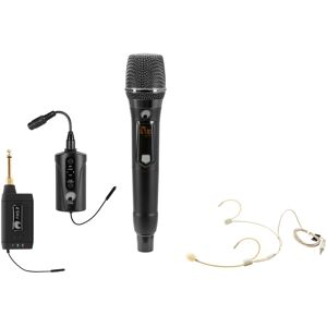 OMNITRONIC Set FAS TWO + Microphone sans fil Dyn. + BP + Casque 660-690MHz - Composants individuels