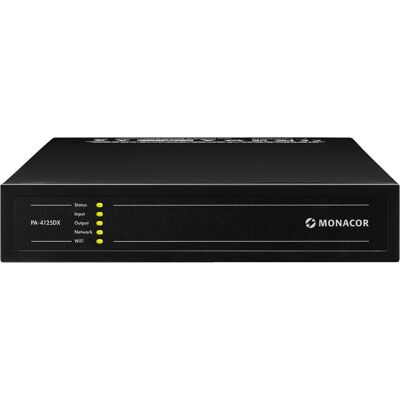 MONACOR PA-4125DX Amplificateur de mixage multifonctionnel 4 zones - Amplificateurs de puissance ELA 100 V - Publicité MONACOR PA-4125DX Amplificateur de mixage multifonctionnel 4 zones - Amplificateurs de puissance ELA 100 V - Publicité