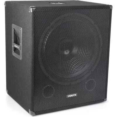 Vonyx SWA18 PA Subwoofer actif 18" / 1000W - Caisson de graves actifs - Publicité Vonyx SWA18 PA Subwoofer actif 18" / 1000W - Caisson de graves actifs - Publicité