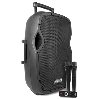 Vonyx AP1200PA Enceinte portable 12 pouces - Haut-parleur actif sans fil - Publicité Vonyx AP1200PA Enceinte portable 12 pouces - Haut-parleur actif sans fil - Publicité