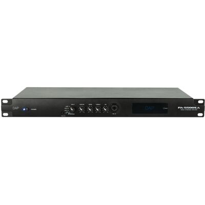 DAP-Audio PA-5500SA Radio Internet 1U avec amplificateur 460 W, BT 5.0, entrée micro/ligne et - Lecteur simple CD/DVD et MP3 - Publicité DAP-Audio PA-5500SA Radio Internet 1U avec amplificateur 460 W, BT 5.0, entrée micro/ligne et - Lecteur simple CD/DVD et MP3 - Publicité
