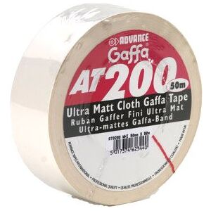 Advance Tapes 5805 W - Rouleau Gaffer mat blanc 50mm x 50m - Rubans adhésifs et plus encore