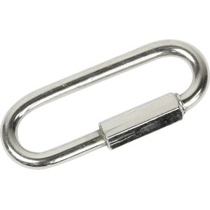 Adam Hall Accessories S 93101 - Maillon rapide avec écrou, long, épaisseur 10 mm