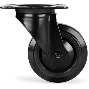 Riggatec roulette pivotante 100mm ROUE NOIRE, noir - Roulettes