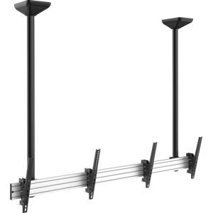 Showgear PCM4555L-2 Dual Screen Ceiling Mount Long Support réglable en longueur et inclinable de - Supports de téléviseurs