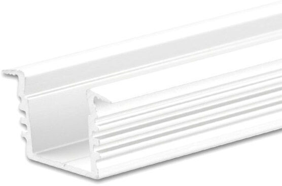 ISOLED Profil d'installation LED DIVE12 aluminium blanc RAL 9010, 200cm - Profilés LED et profilés encastrés