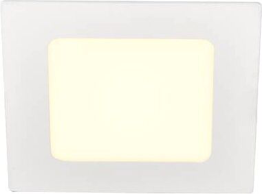 SLV SENSER 12, encastré de plafond intérieur, carré, blanc mat, LED, 6W, 3000K - Spot de plafond