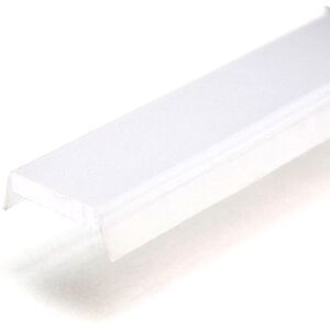 Couvercle MILKY, lisse, pour MINI-MAXI-ROND-ANGLE-MULTI, L: 2000 mm: Longueur: 2000mm, Largeur: 13mm, Hauteur: 5mm, Poids net: 30g, Matériel: plastique / blanc, Intérieur et extérieur: Oui, Illuminant inclus: Non, Particularités: Couverture MILKY clipable, adaptée aux séries de profils: MINI - MAXI - ROND - ECK, ( 1 pièce = 2 mètres ) image