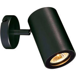 SLV ENOLA B, applique et plafonnier intérieur, simple, noir, GU10/QPAR51, 50W max, inclinable à - Lampes murales et de plafond