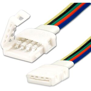 ISOLED Connecteur à clip avec câble (max. 5A) pour les ruban LED IP20 5 pôles, larg 12mm, pas - Accessoires pour éclairage décoratif