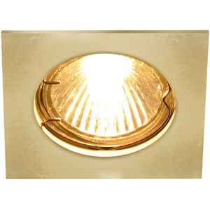 SLV PIKA, encastré de plafond intérieur, carré, fixe, laiton, GU10/QPAR51, 50W max - Luminaires encastrés