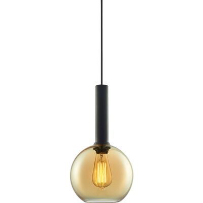 Suspension en Verre Ambre ISOLED - 20cm, 50-300cm, E27 - Publicité Suspension en Verre Ambre ISOLED - 20cm, 50-300cm, E27 - Publicité