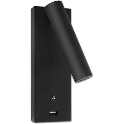 Lampe de lecture LED Isoled - 3W, Noire, Blanc chaud, Dimmable, USB-A - Publicité Lampe de lecture LED Isoled - 3W, Noire, Blanc chaud, Dimmable, USB-A - Publicité