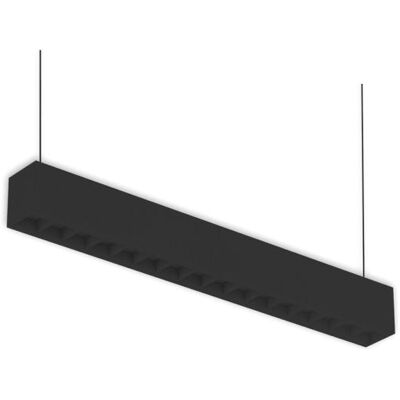 ISOLED 20W Lampe Suspendue Noire - Usage Intérieur - Publicité ISOLED 20W Lampe Suspendue Noire - Usage Intérieur - Publicité