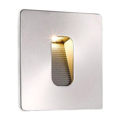 ISOLED Luminaire LED mural encastré rectangulaire, IP65, 1x3W CREE, blanc chaud, avec prise mural - Luminaires encastrés - Publicité ISOLED Luminaire LED mural encastré rectangulaire, IP65, 1x3W CREE, blanc chaud, avec prise mural - Luminaires encastrés - Publicité