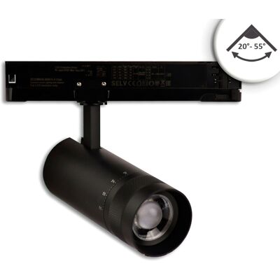 ISOLED Projecteur Rail LED - Focale Réglable - 24W - 4000K - Dimmable - Publicité ISOLED Projecteur Rail LED - Focale Réglable - 24W - 4000K - Dimmable - Publicité