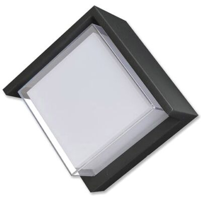 Applique Murale Rectangulaire IsoLED - IP54, 6W, Blanc Chaud - Publicité Applique Murale Rectangulaire IsoLED - IP54, 6W, Blanc Chaud - Publicité