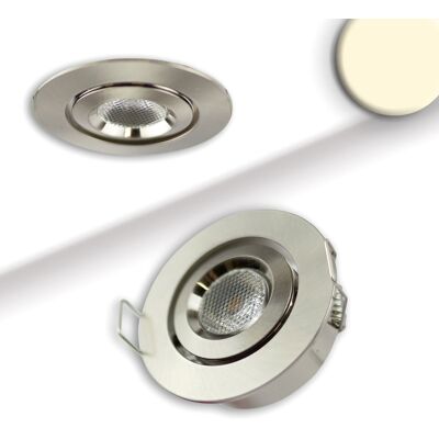 ISOLED MiniAMP Aluminium brossé - Encastré LED - 3W blanc chaud - Publicité ISOLED MiniAMP Aluminium brossé - Encastré LED - 3W blanc chaud - Publicité