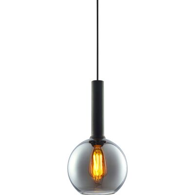 Luminaire suspendu ISOLED verre rond noir E27 20cm 50-300cm - Publicité Luminaire suspendu ISOLED verre rond noir E27 20cm 50-300cm - Publicité