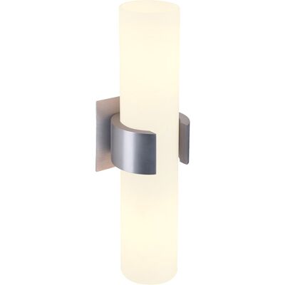 SLV DENA 2 Applique Murale - Verre Satiné, Aluminium, 2xE14 Max 40W - Publicité SLV DENA 2 Applique Murale - Verre Satiné, Aluminium, 2xE14 Max 40W - Publicité