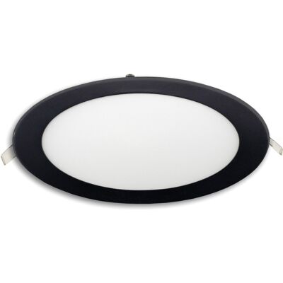 ISOLED Downlight LED rond ultra-plat noir, 18W, 225mm, Colorswitch, dimmable - Publicité ISOLED Downlight LED rond ultra-plat noir, 18W, 225mm, Colorswitch, dimmable - Publicité