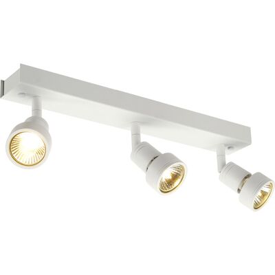SLV Puri 3 Plafonnier - Ajustable, Blanc, Compatible LED - Publicité SLV Puri 3 Plafonnier - Ajustable, Blanc, Compatible LED - Publicité