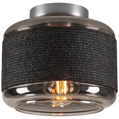 SLV PANTILO ROPE 19, Plafonnier et applique en saillie, cylindrique, 1x max. 15 W E27, argent - Projecteurs non encastrés - Publicité SLV PANTILO ROPE 19, Plafonnier et applique en saillie, cylindrique, 1x max. 15 W E27, argent - Projecteurs non encastrés - Publicité