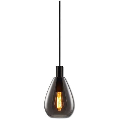 Suspension Vintage en Verre Fumé ISOLED - Hauteur Réglable 300cm - Publicité Suspension Vintage en Verre Fumé ISOLED - Hauteur Réglable 300cm - Publicité