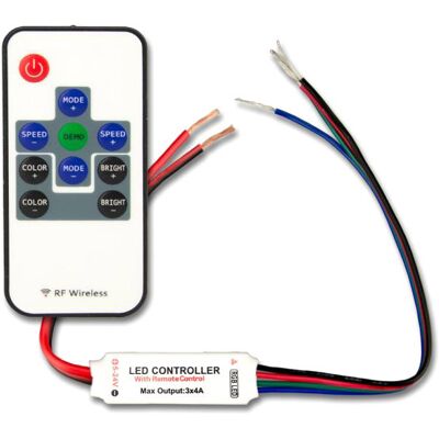 ISOLED Mini contrôleur sans fil RVB bande LED, 3 canaux, 12-24 V DC 3x2 A - Accessoires divers - Publicité ISOLED Mini contrôleur sans fil RVB bande LED, 3 canaux, 12-24 V DC 3x2 A - Accessoires divers - Publicité