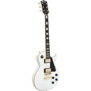 DIMAVERY LP-520 E-Guitar, blanc/or - Guitares