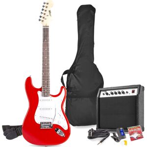 Max GigKit Electric Guitar Pack Red - Guitares